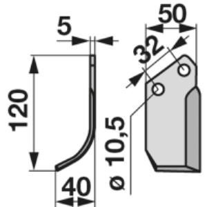 Bogenmesser links zu Comeb 158002